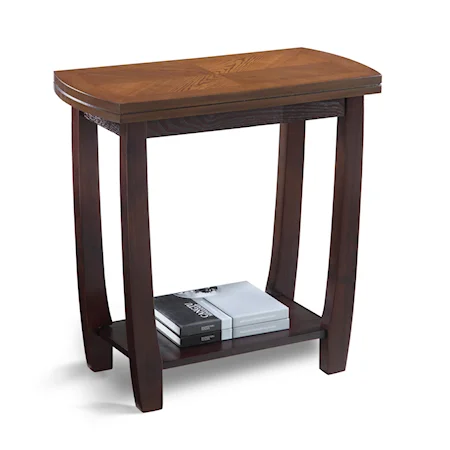 Chairside Table with Open Bottom Shelf